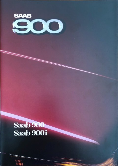 Saab 900 : 900i nr. 224683, 1986 (mj. 1987) A4, 40, NL year 1986 folder brochure (1)