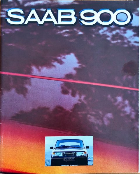 Saab 900 nr. 208819, 1979 (mj. 1980) 21,5 x 26,5, 40, NL year 1979 folder brochure (1)