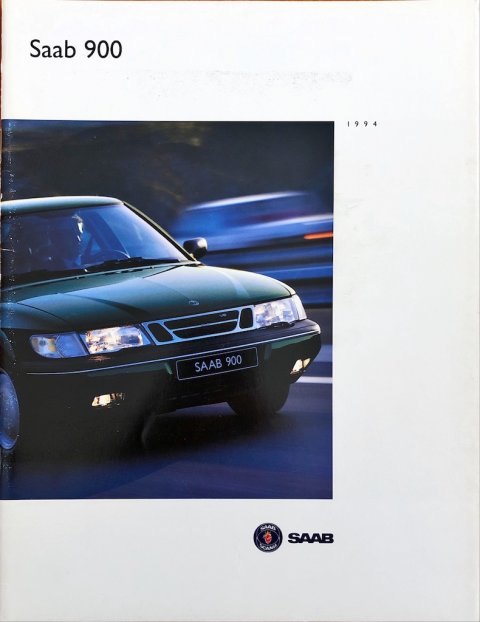 Saab 900 nr. 260521, 1993 (mj. 1994) 21,5 x 28,0, 36, NL year 1993 folder brochure (1)