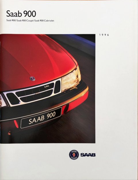 Saab 900 nr. 265728, 1995 (mj. 1996) 21,5 x 28,0, 66, NL year 1995 folder brochure (1)