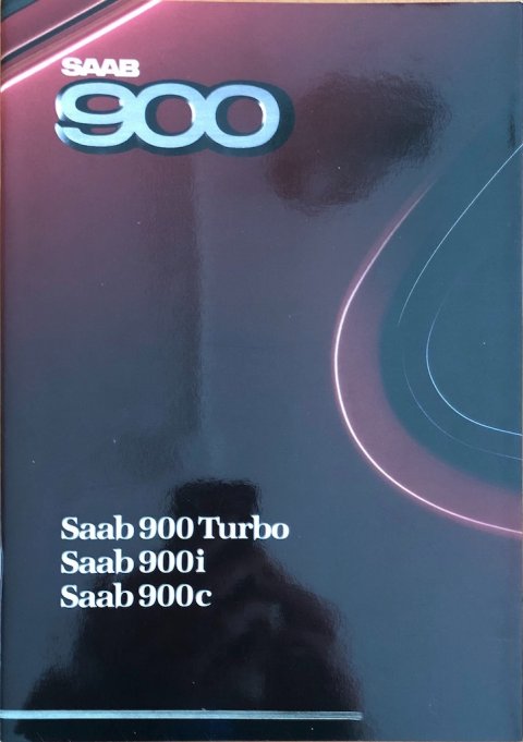 Saab 900c : 900i : 900 Turbo nr. 227603, 1987 (mj. 1988) A4, 40, NL year 1987 folder brochure (1)