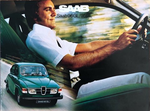 Saab 95 GL : 96 GL nr. -, 1977 (mj. 1978) 21,5 x 28,5, 16, NL year 1977 folder brochure (1)