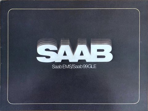 Saab 99 EMS : 99 GLE nr. 205757, 1977 (mj. 1978) 21,5 x 28,5, 16, NL year 1977 folder brochure (1)