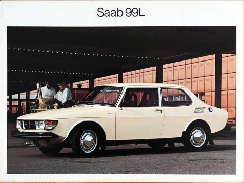 Saab 99 L nr. -, 1977 (mj. 1978) 21,5 x 28,5 (1 vel), 2, NL year 1977 folder brochure (1)