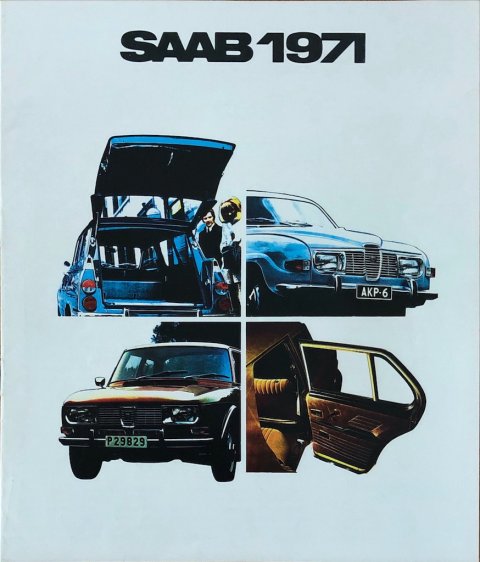 Saab Saab 1971 nr. -, 1970 (mj. 1971) 21,0 x 25,0, 16, NL year 1970 folder brochure (1)
