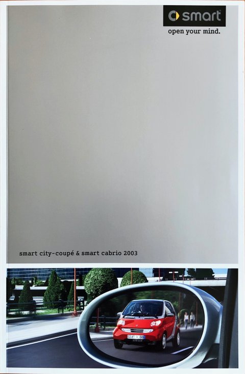 Smart City-coupe : Cabrio nr. 001 5244 V001, 2003 19,5 x 29,7, 68, NL year 2003 folder brochure