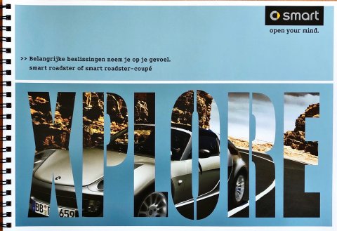 Smart Roadster & Roadster-coupe nr. RML 05:03, 2003 18,0 x 26,0, 28, NL year 2003 folder brochure