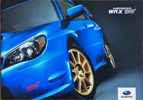 Subaru Impreza WRX STI nr. 06GTDEDE-01, 2005-09 DE 2005 folder brochure