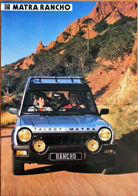 Talbot Matra Rancho nr. -, jaren 80 A4, 8, NL year jaren 80 folder brochure