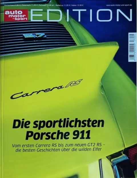 Tijdschrift Auto Motor und Sport Edition Die sportlichsten Porsche 911
