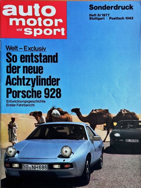 Tijdschrift Auto Motor und Sport Sonderdruck 6 1977 Porsche 928