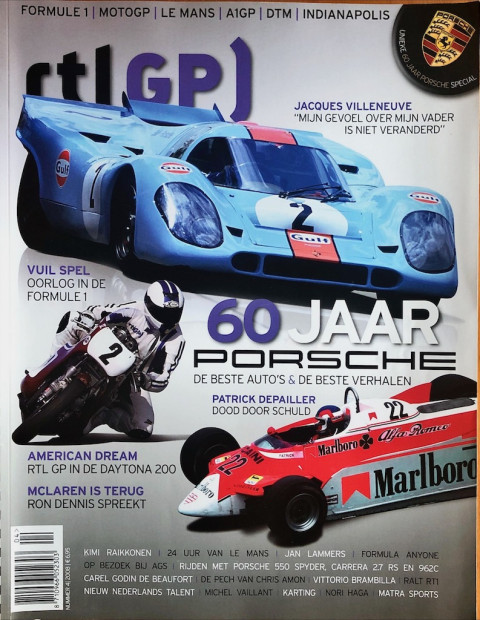 Tijdschrift RTL GP 60 jaar Porsche