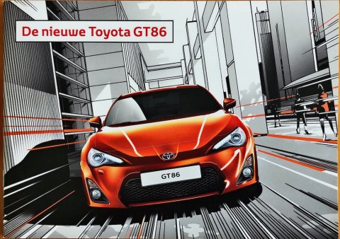 Toyota GT86 nr. F0000-86000, 2012-06 NL 2012 folder brochure