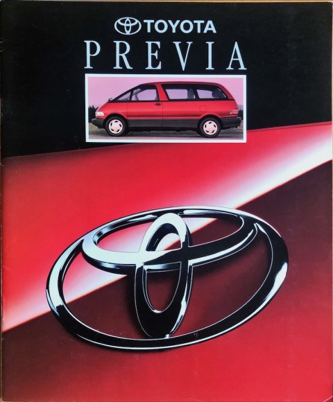 Toyota Previa nr. F0000-62000, 1992-10 NL 1992 folder brochure