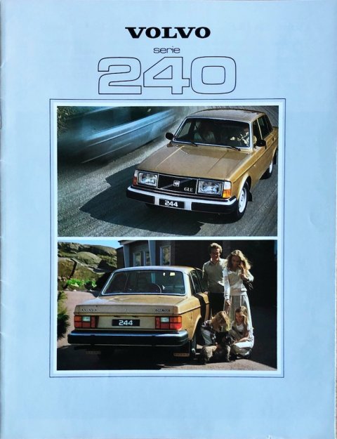 Volvo 240 nr. ASP:PV 6882-79, 1978 (mj. 1979) 21,5 x 28,0, 28, NL year 1978 folder brochure (1)