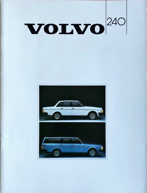 Volvo 240 nr. MS:PV 1156-85, 1984 (mj. 1985) 21,5 x 28,0, 36, NL year 1984 folder brochure (1)