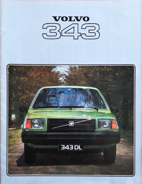 Volvo 343 nr. ASP:BV 3550-78, 1977 (mj. 1978) 21,5 x 28,0, 24, NL year 1977 folder brochure (1)