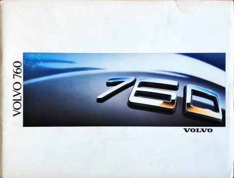 Volvo 760 sedan nr. MS:PV 2887-88, 1987 (mj. 1988) 21,5 x 28,0, 40, NL year 1987 folder brochure (1)