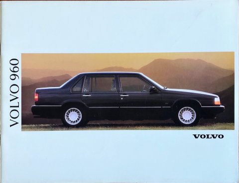 Volvo 960 nr. MS:PV 4176-91, 1990 (mj. 1991) 21,5 x 28,0, 44, NL year 1990 folder brochure (1)