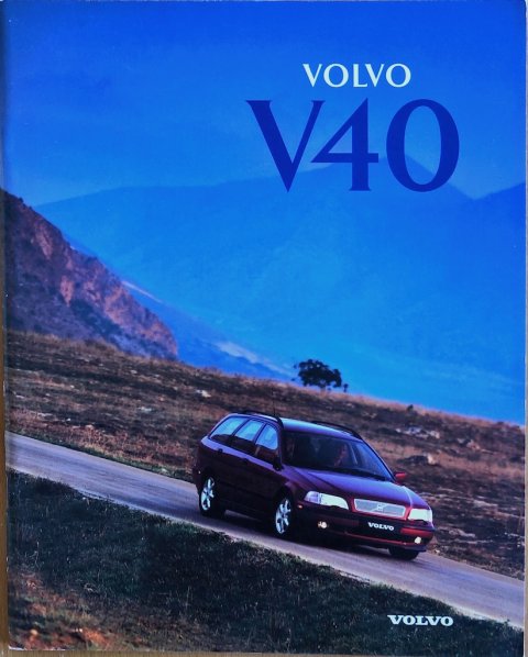 Volvo V40 nr. MS:PV 8085-96, 1995 (mj. 1996) 22,5 x 28,0, 48, NL year 1995 folder brochure (1)