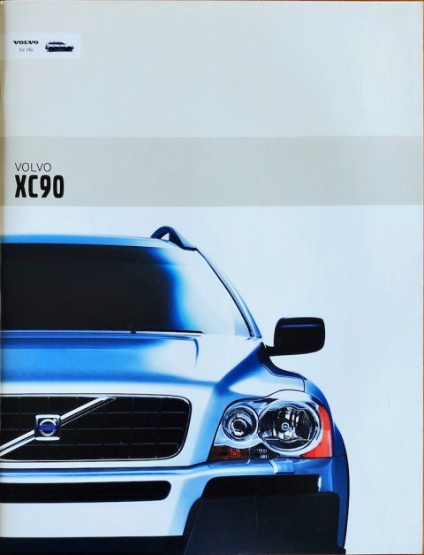 Volvo XC90 nr. MS:PV MY03-V1-05-02, 2002 (mj. 2003) 21,5 x 28,0, 72, NL year 2002 folder